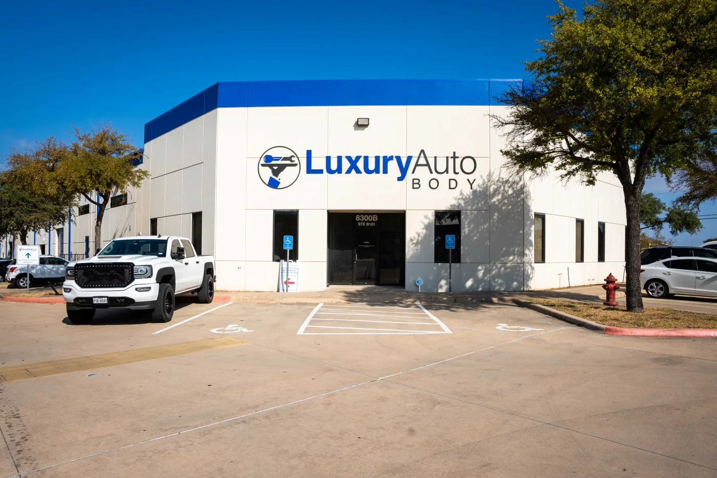 The Luxury Auto Body Austin shop